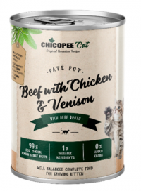 Chicopee Kitten Beef wiht Chicken & Venison
